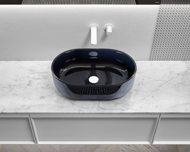 Borghi 60 oval countertop sink by Antoniolupi